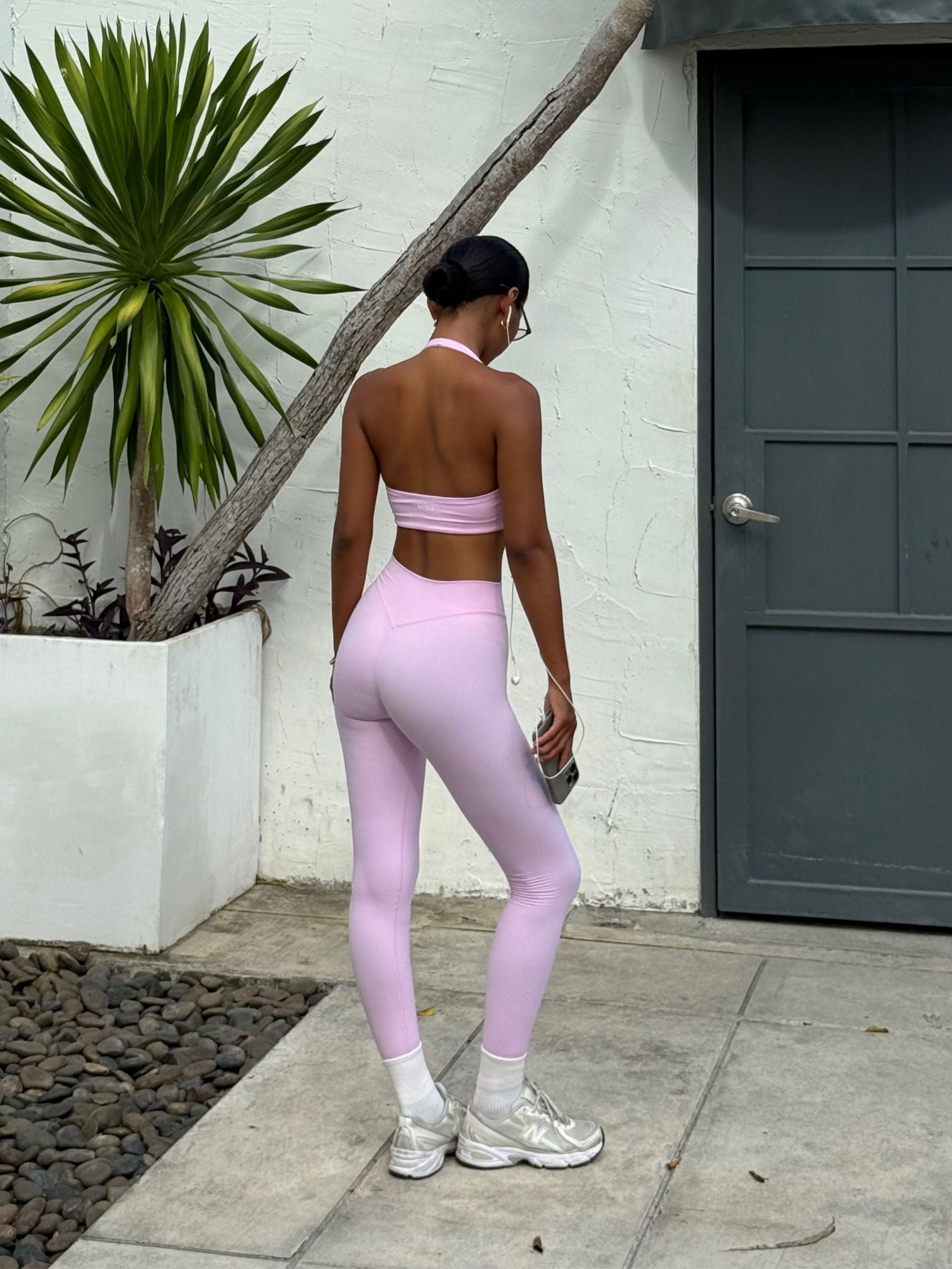 Aura Invisible Scrunch Leggings - Pink