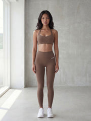 Aura Invisible Scrunch Leggings - Latte