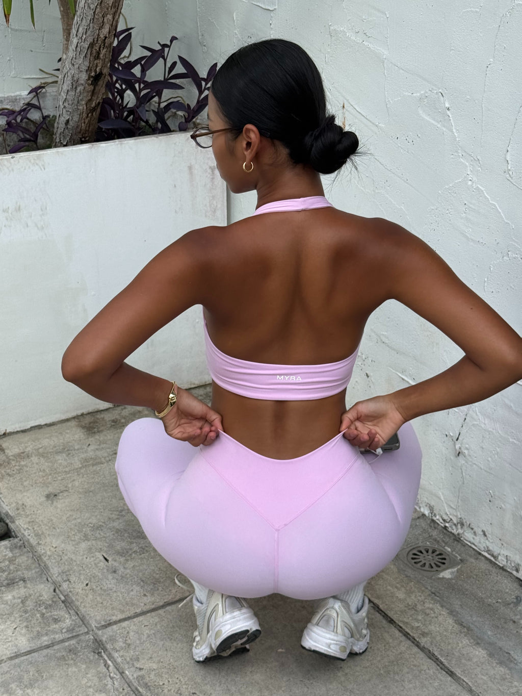 Aura Halter Bra - Pink