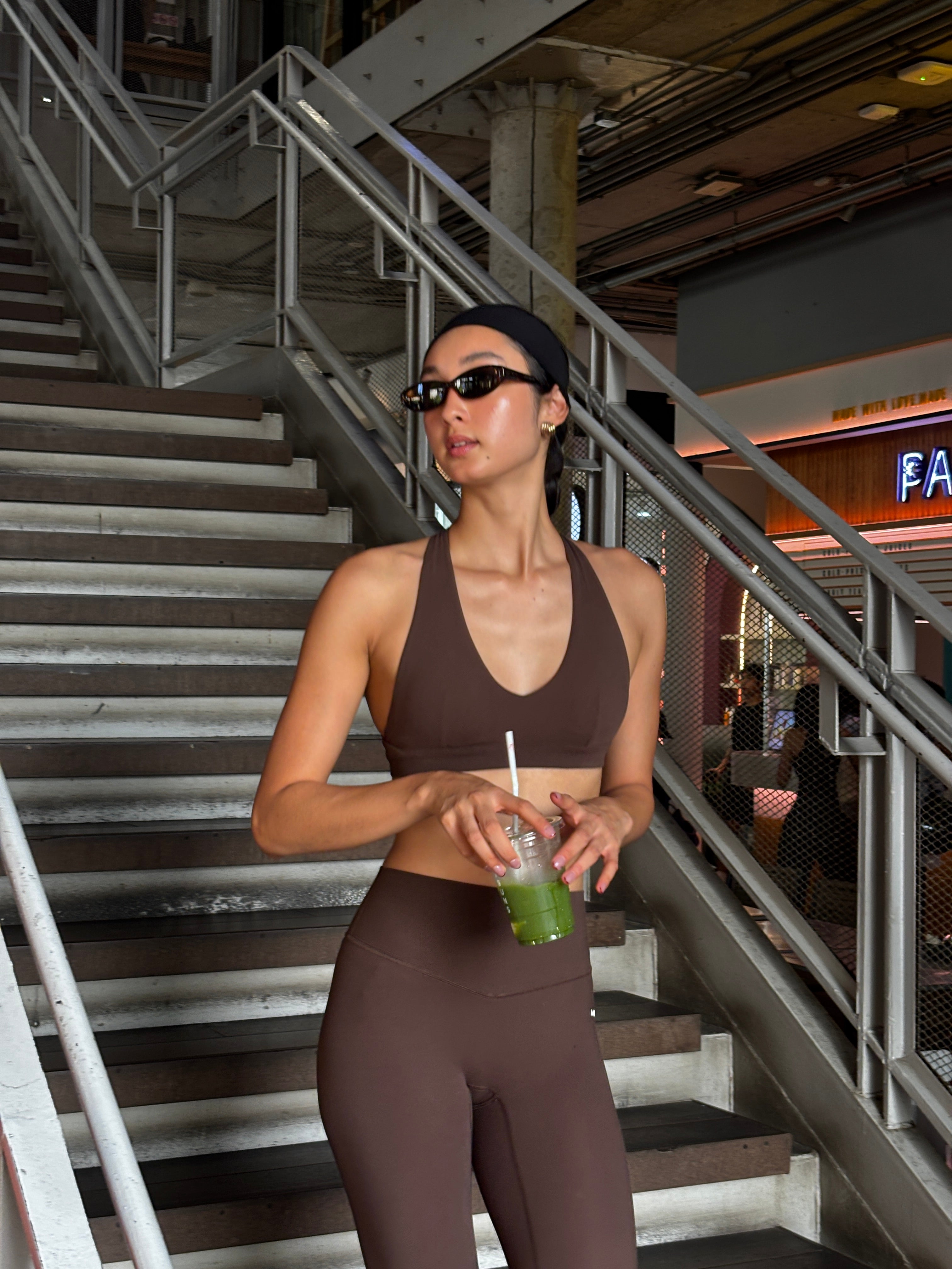 Aura Backstrap Bra - Espresso